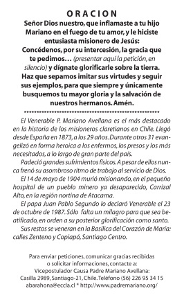 Oración P. Mariano